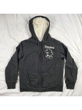 Disney Parks 55th Anniversary Adults Size Large Hoodie Sherpa Lined Mickey Warm